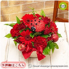 幸せの花テントウ(赤)